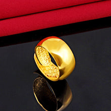 Load image into Gallery viewer, Fashion Vietnam Sand Gold Gypsophila Lucky Ring Elegant Open Ring Glossy Frosted Female Women Ring Jewelry Accessories