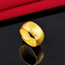 Load image into Gallery viewer, Fashion Vietnam Sand Gold Gypsophila Lucky Ring Elegant Open Ring Glossy Frosted Female Women Ring Jewelry Accessories