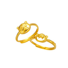 Load image into Gallery viewer, Fashion Vietnam Sand Gold Cute Small Gold Tiger Ring Chinese Zodiac Elegant Open Ring Female Ring Jewelry Accessories