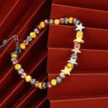Load image into Gallery viewer, Fashion Star Alluvial Gold Bracelet Fashion Adjustable Gold Lucky Beads Bracelet Sand Gold Beaded Bracelet Women Jewelry Accessories