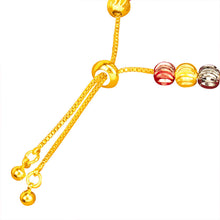 Load image into Gallery viewer, Fashion Tricolor Alluvial Gold Bracelet Fashion Adjustable Gold Lucky Beads Bracelet Sand Gold Beaded Bracelet Jewelry Accessories