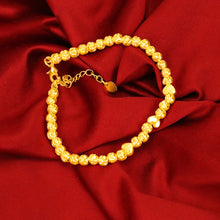 Load image into Gallery viewer, Fashion Alluvial Gold Bangle Fashion Gold Heart Lucky Beads Bracelet Sand Gold Bracelet Beaded Bracelet Jewelry Accessories