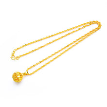 Load image into Gallery viewer, Fashion Sand Gold Necklace Thailand Glossy Transfer Beads Alluvial Gold Vietnam Imitation Gold Chain Yellow Gold-plated Men Women Jewelry