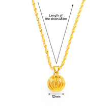 Load image into Gallery viewer, Fashion Sand Gold Necklace Thailand Glossy Transfer Beads Alluvial Gold Vietnam Imitation Gold Chain Yellow Gold-plated Men Women Jewelry