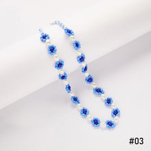 Load image into Gallery viewer, Romantic Colored Rice Beads Necklace Flower Bohemia Summer Pearls Beaded Necklace Choker Women Girl Jewelry Gift Accessories