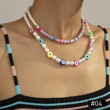 Load image into Gallery viewer, Romantic Colored Rice Beads Necklace Smiley Flower Bohemia Summer Pearls Beaded Necklace Choker Women Girl Jewelry Gift Accessories