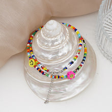 Load image into Gallery viewer, Romantic Smiley Bohemia Summer Necklace Colored Rice Beads Flower Choker Women Girl Fashion Jewelry Gift Accessories