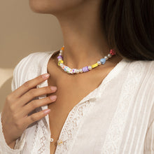 Load image into Gallery viewer, Fashion Romantic Heart Smiley Bohemia Summer Necklace Colored Rice Beads Pearls Star Choker Women Girl JewelryAccessories
