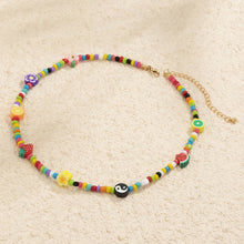 Load image into Gallery viewer, Romantic Heart Smiley Bohemia Summer Necklace Colored Rice Beads Flower Choker Women Girl Fashion Jewelry Gift Accessories