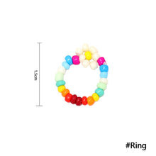 Load image into Gallery viewer, Romantic Fashion Bohemia Summer Necklace Ring Colored Rice Beads Bracelet Women Girl Fashion Jewelry Accessories