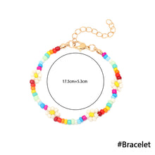 Load image into Gallery viewer, Romantic Fashion Bohemia Summer Necklace Ring Colored Rice Beads Bracelet Women Girl Fashion Jewelry Accessories