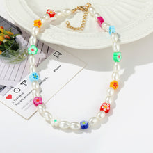Load image into Gallery viewer, Romantic Fashion Bohemia Summer Necklace Shell Beads Colored Rice Beads Pearls Choker Women Girl Fashion Jewelry Accessories