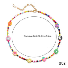 Load image into Gallery viewer, Romantic Fashion Bohemia Summer Necklace Shell Beads Colored Rice Beads Pearls Choker Women Girl Fashion Jewelry Accessories