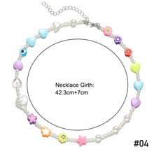 Load image into Gallery viewer, Romantic Fashion Bohemia Summer Necklace Shell Beads Colored Rice Beads Pearls Choker Women Girl Fashion Jewelry Accessories