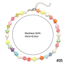 Load image into Gallery viewer, Romantic Fashion Bohemia Summer Necklace Shell Beads Colored Rice Beads Pearls Choker Women Girl Fashion Jewelry Accessories