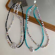 Load image into Gallery viewer, Creative Bohemia Summer Double Layer Necklace Shell Beads LOVE Simple Choker Romantic Women Girl Fashion Jewelry Accessories