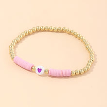 Load image into Gallery viewer, Creative Bohemia Summer Cute Soft Clay Bracelet Heart Beads Simple Bangle Romantic Women Girl Fashion Jewelry Accessories