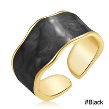 Load image into Gallery viewer, Fashion Retro Epoxy Alloy Personality Ring Starry Sky Irregular Ring Women Girls Creative Jewelry Summer Accessories