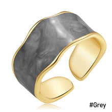 Load image into Gallery viewer, Fashion Retro Epoxy Alloy Personality Ring Starry Sky Irregular Ring Women Girls Creative Jewelry Summer Accessories