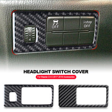 Load image into Gallery viewer, Carbon Fiber Headlight Switch Car Fog Lamp Button Sticker Frame Trim Cover For Mazda CX-5 2017 2018 Accessories