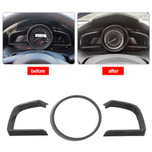Load image into Gallery viewer, Car Dashboard Interior Instrument Frame Cover Trim Carbon Fiber for Mazda 3 Axela 2014-2018