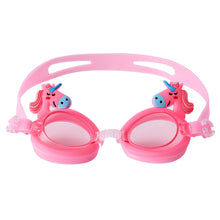 Load image into Gallery viewer, Colorful Adjustable Cute Cartoon Children Kids Waterproof Silicone Anti Fog UV Shield Swimming Diving Glasses Goggles Eyewear