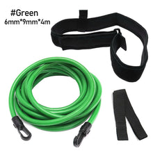 Load image into Gallery viewer, 4M Adjustable Swim Training Resistance Elastic Belt Swimming Exerciser Safety Swimming Belt Swim Tether Elastic Rope Band