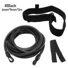 Load image into Gallery viewer, 3M Adjustable Swim Training Resistance Elastic Belt Swimming Exerciser Safety Swimming Belt Swim Tether Elastic Rope Band