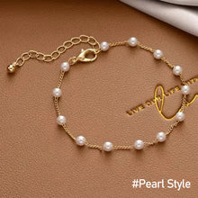 Load image into Gallery viewer, Golden Pendant Bracelet For Women Retro Punk Gothic Portrait Coin Cross Pearl Bracelet Jewelry