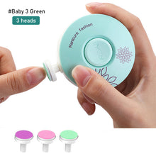 Load image into Gallery viewer, Baby Electric Nail Trimmer Kid Nail Polisher Tool Baby Care Kit Manicure Set Easy To Trim Nail Filer Clippers For Newborn