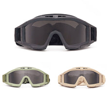 Load image into Gallery viewer, Tactical Airsoft Paintball Goggles Motorcycle Windproof Anti Fog CS Wargame Protection Goggles Fits For Tactical Helmet