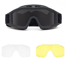 Load image into Gallery viewer, Tactical Airsoft Paintball Goggles Motorcycle Windproof Anti Fog CS Wargame Protection Goggles Fits For Tactical Helmet