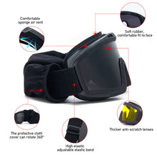 Load image into Gallery viewer, Tactical Airsoft Paintball Goggles Motorcycle Windproof Anti Fog CS Wargame Protection Goggles Fits For Tactical Helmet