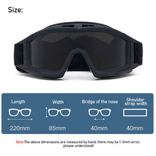 Load image into Gallery viewer, Tactical Airsoft Paintball Goggles Motorcycle Windproof Anti Fog CS Wargame Protection Goggles Fits For Tactical Helmet