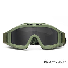 Load image into Gallery viewer, Tactical Airsoft Paintball Goggles Motorcycle Windproof Anti Fog CS Wargame Protection Goggles Fits For Tactical Helmet