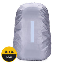 Load image into Gallery viewer, 55-65L Reflective Backpack Rain Cover Outdoor Cycling Hiking Climbing Bag Cover Waterproof Rain Cover For Backpack