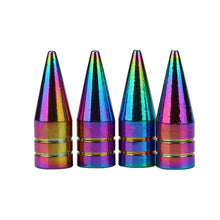 Load image into Gallery viewer, Multicolor Aluminum Alloy Car Wheel Tire Valve Caps Tyre Rim Stem Covers Airdust Waterproof For Automobiles Motorcycles Bikes