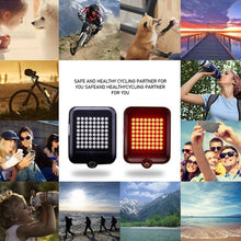 Load image into Gallery viewer, Smart Bike Light Fully Automatic Cycling Turning Signal Taillight USB Bicycle Rechargeable Rear Light LED Warning Lamp