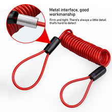 Load image into Gallery viewer, 1.2M Security Anti Thief Motorbike Motorcycle Wheel Disc Brake Alarm Lock Reminder Spring Cable Protection Alarm Locks