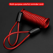 Load image into Gallery viewer, 1.2M Security Anti Thief Motorbike Motorcycle Wheel Disc Brake Alarm Lock Reminder Spring Cable Protection Alarm Locks