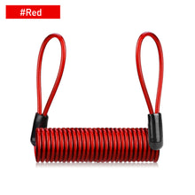 Load image into Gallery viewer, 1.2M Security Anti Thief Motorbike Motorcycle Wheel Disc Brake Alarm Lock Reminder Spring Cable Protection Alarm Locks