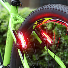 Load image into Gallery viewer, 3 Color Helmet Light LED 5 Modes Headlight USB Bike Lamp Tail Lights Flashlight Bike Rear Light For Running Cycling Camping