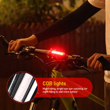 Load image into Gallery viewer, 3 Color Helmet Light LED 5 Modes Headlight USB Bike Lamp Tail Lights Flashlight Bike Rear Light For Running Cycling Camping