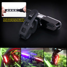 Load image into Gallery viewer, 3 Color Helmet Light LED 5 Modes Headlight USB Bike Lamp Tail Lights Flashlight Bike Rear Light For Running Cycling Camping