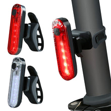 Load image into Gallery viewer, Rechargeable Bicycle Lamp LED Rear Tail Warning Light USB Waterproof Lights Cycle Bike Taillight Safety Lamp With Bracket