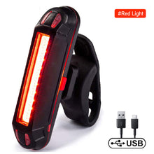 Load image into Gallery viewer, Bicycle Rear Light Waterproof USB Rechargeable LED Safety Warning Lamp Bike Flashing Accessories Cycling Taillight
