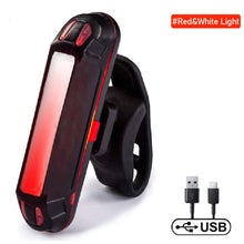 Load image into Gallery viewer, Bicycle Rear Light Waterproof USB Rechargeable LED Safety Warning Lamp Bike Flashing Accessories Cycling Taillight