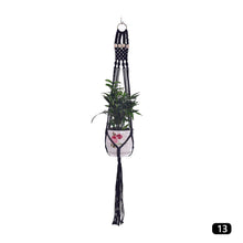 Load image into Gallery viewer, Hanging Handmade Macrame Plant Hanger Flower Pot Planter Hanger For Wall Decoration Countyard Garden Hanging Basket