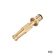 Load image into Gallery viewer, Spray Nozzle Water Gun Brass High Pressure Direct Spray Quick Hose Connector Home Faucet Adapters Water Tap Adapter Garden Sprinkler