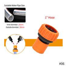 Load image into Gallery viewer, 1/2'' 3/4'' 5/8'' 1'' Gardening Accessories Outdoor Car Garden Hose Adapter Quick Connect Repair Tubing Connector Tap Connection Tube Fittings